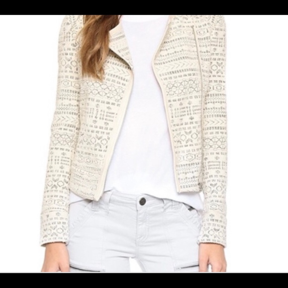 JOIE ‘Patton’ Jacquard Moto Jacket